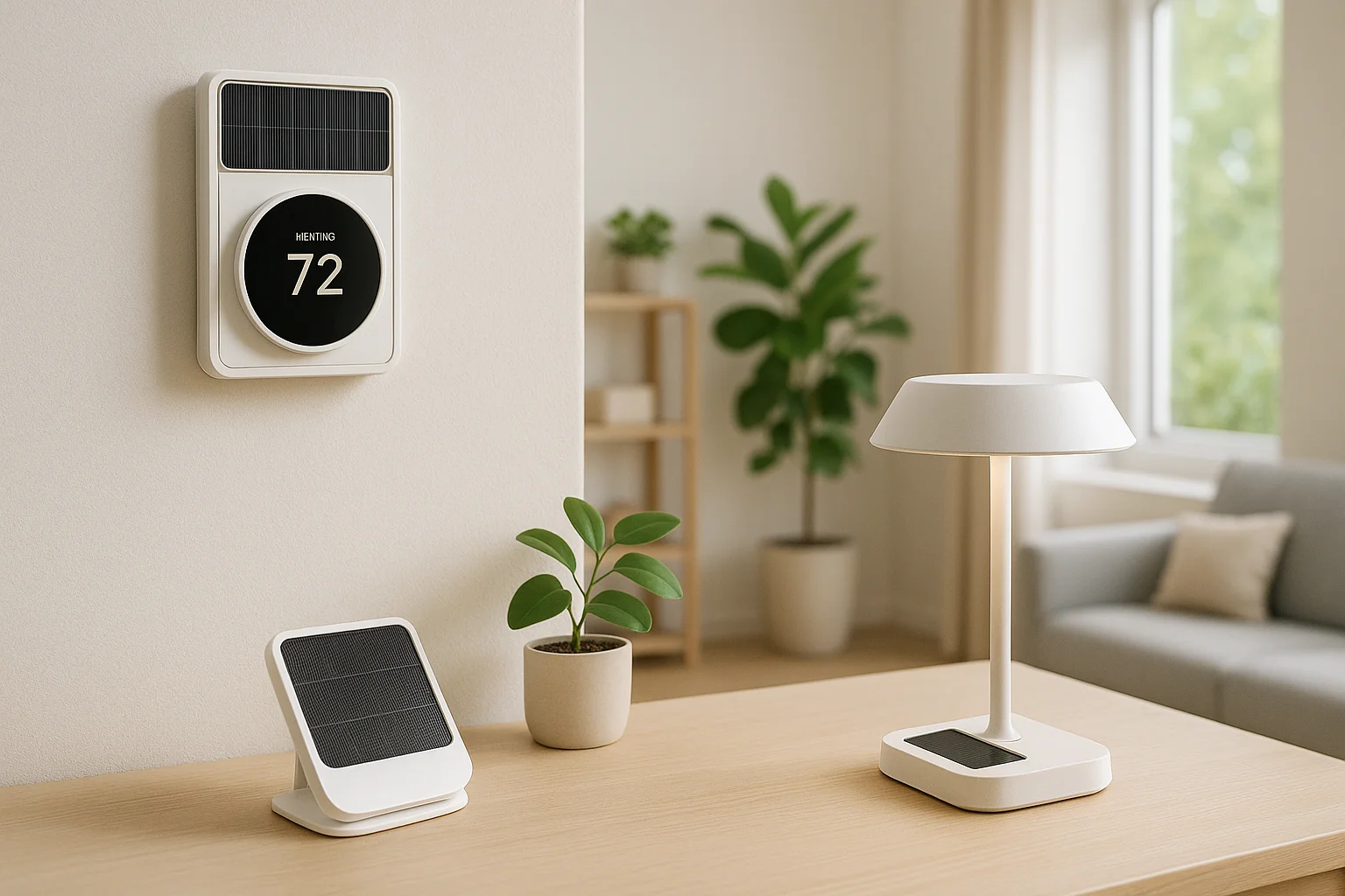 Solar-Powered Smart Home Devices