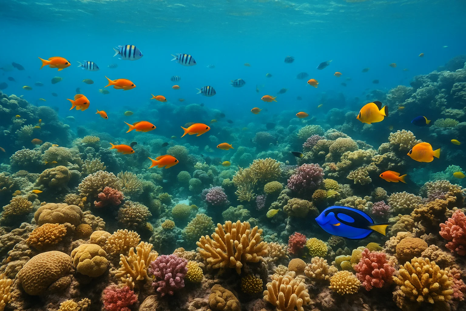 Vibrant Coral Reef Ecosystem