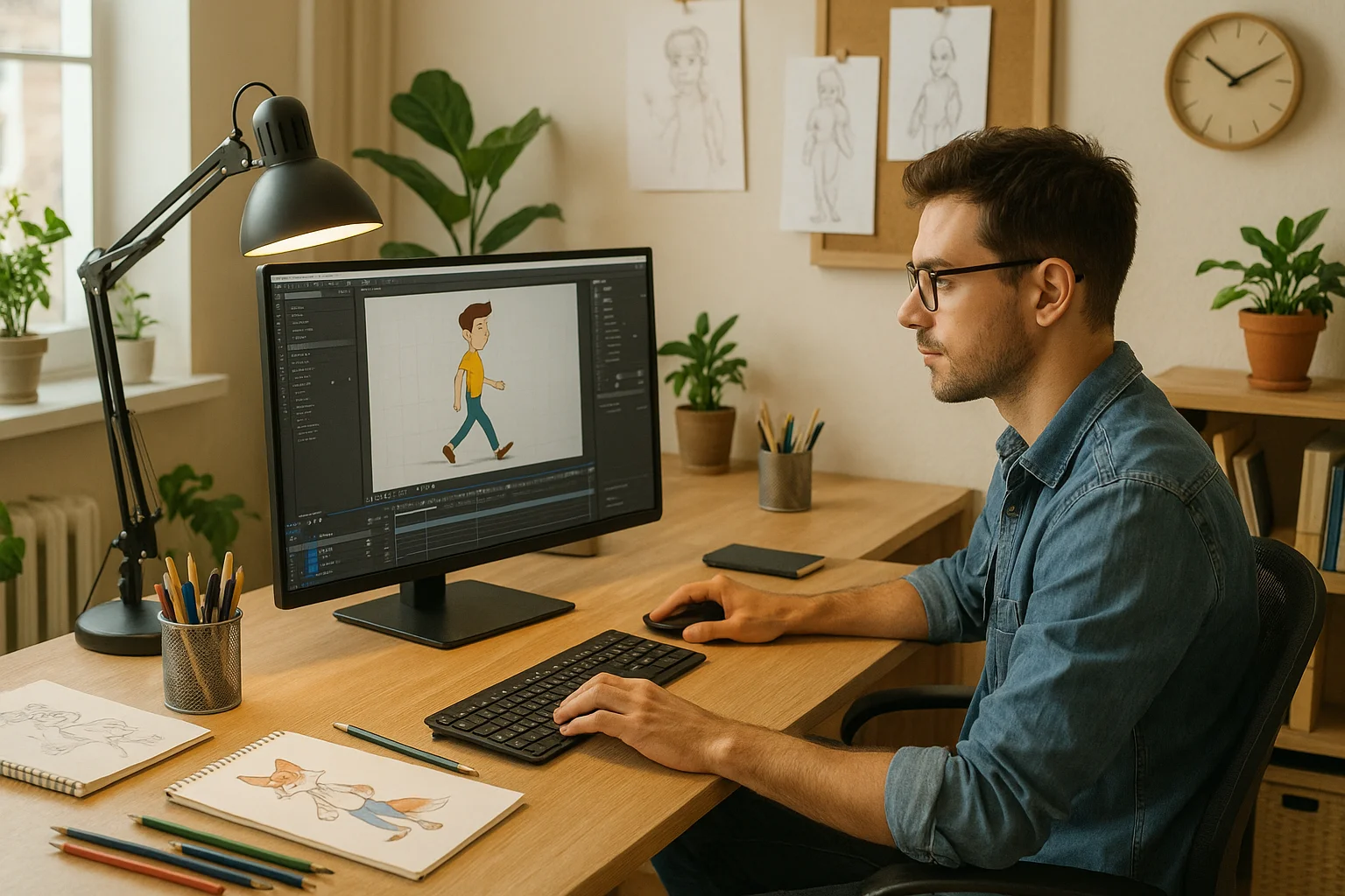 Animation Work from Home Office