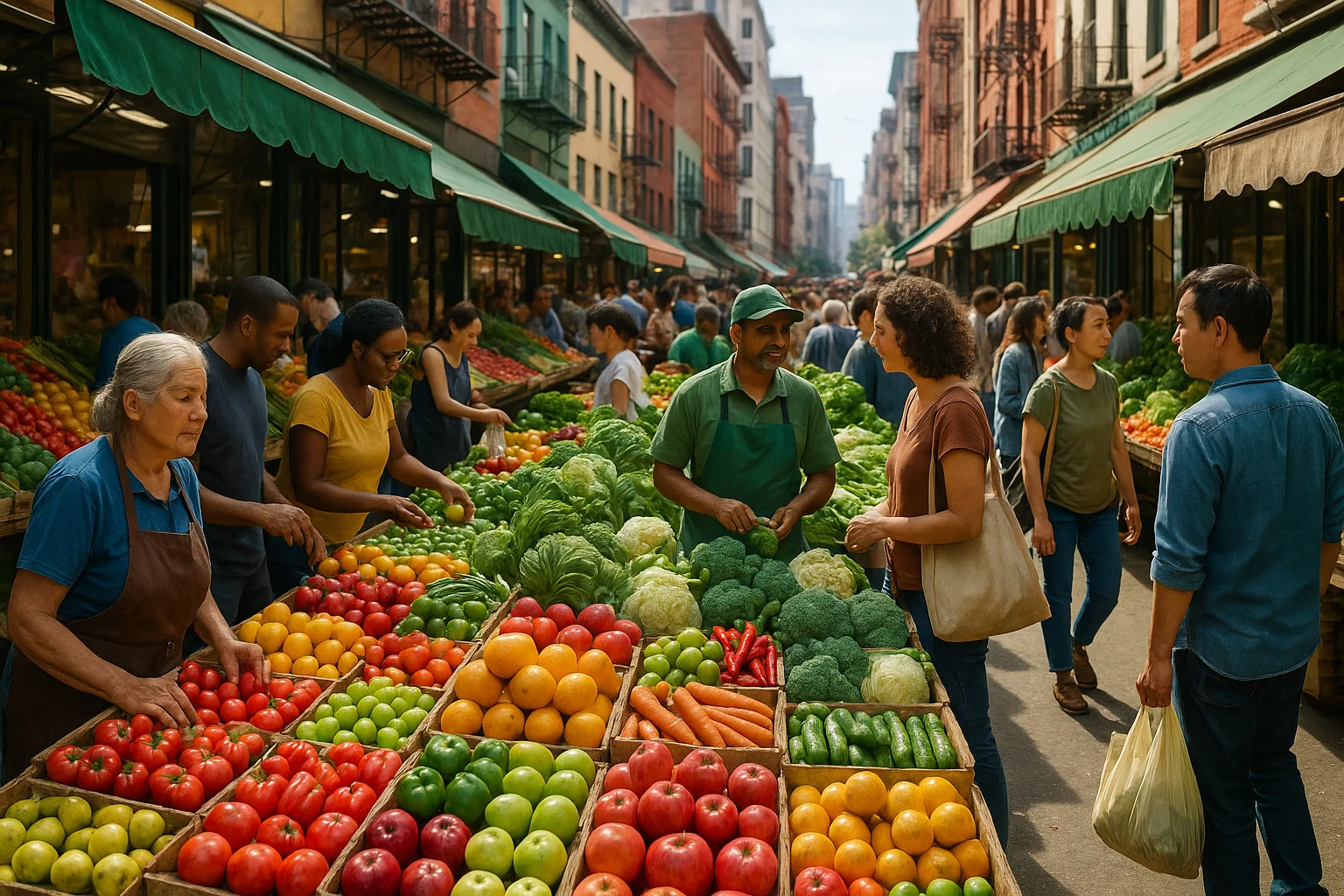 Vibrant City Market Experience
