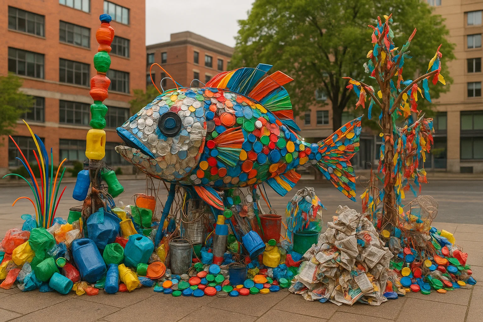Recycled Art Installation