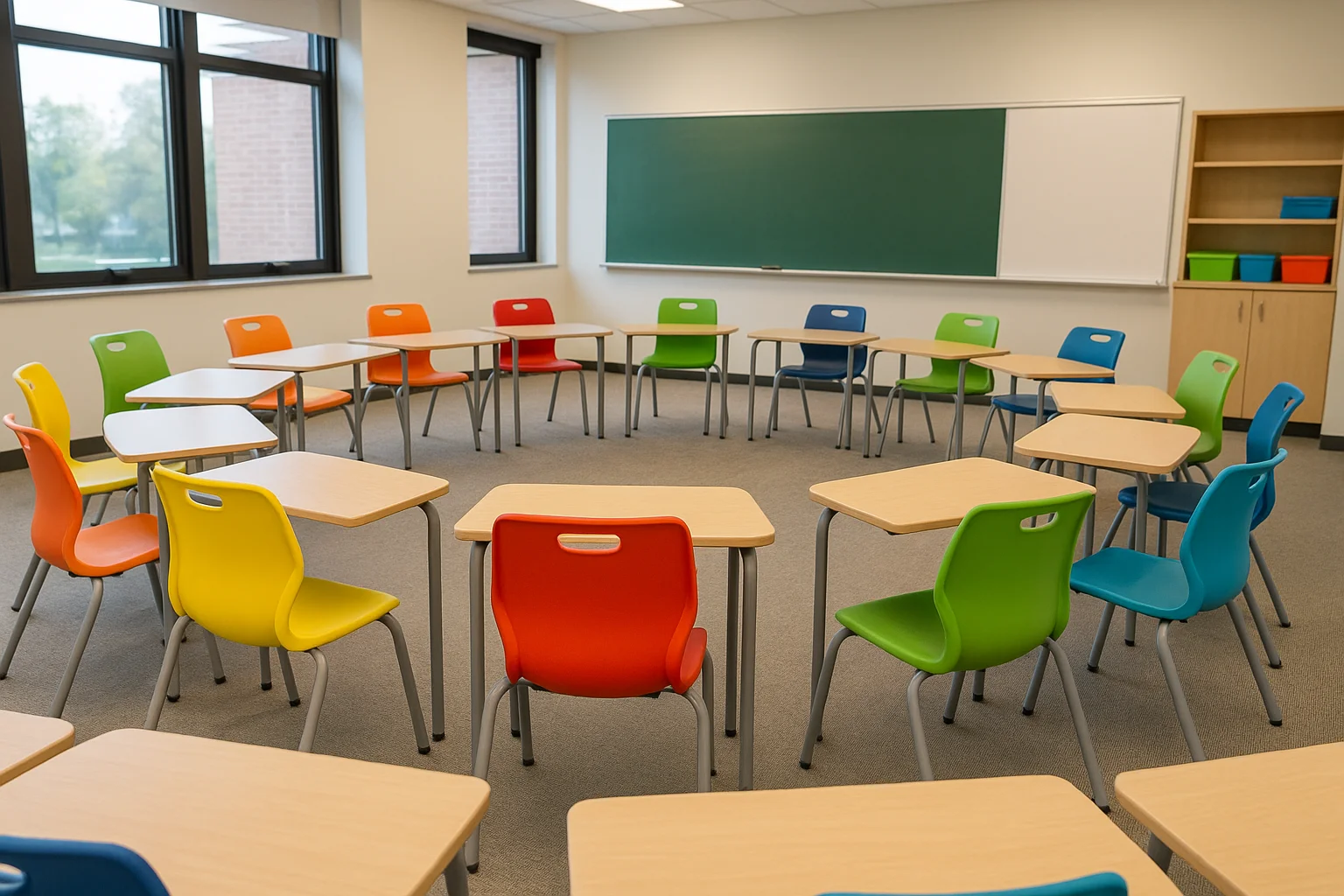 Modern Classroom Seating Arrangement