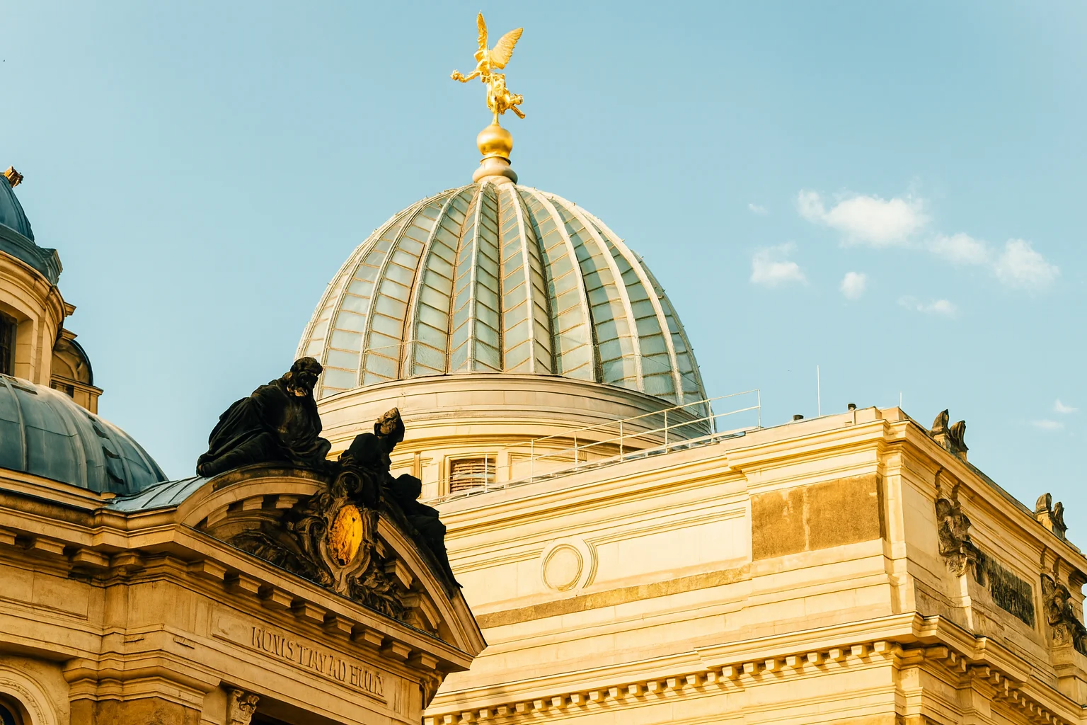 Golden-Topped Dome of Historic Art Academy