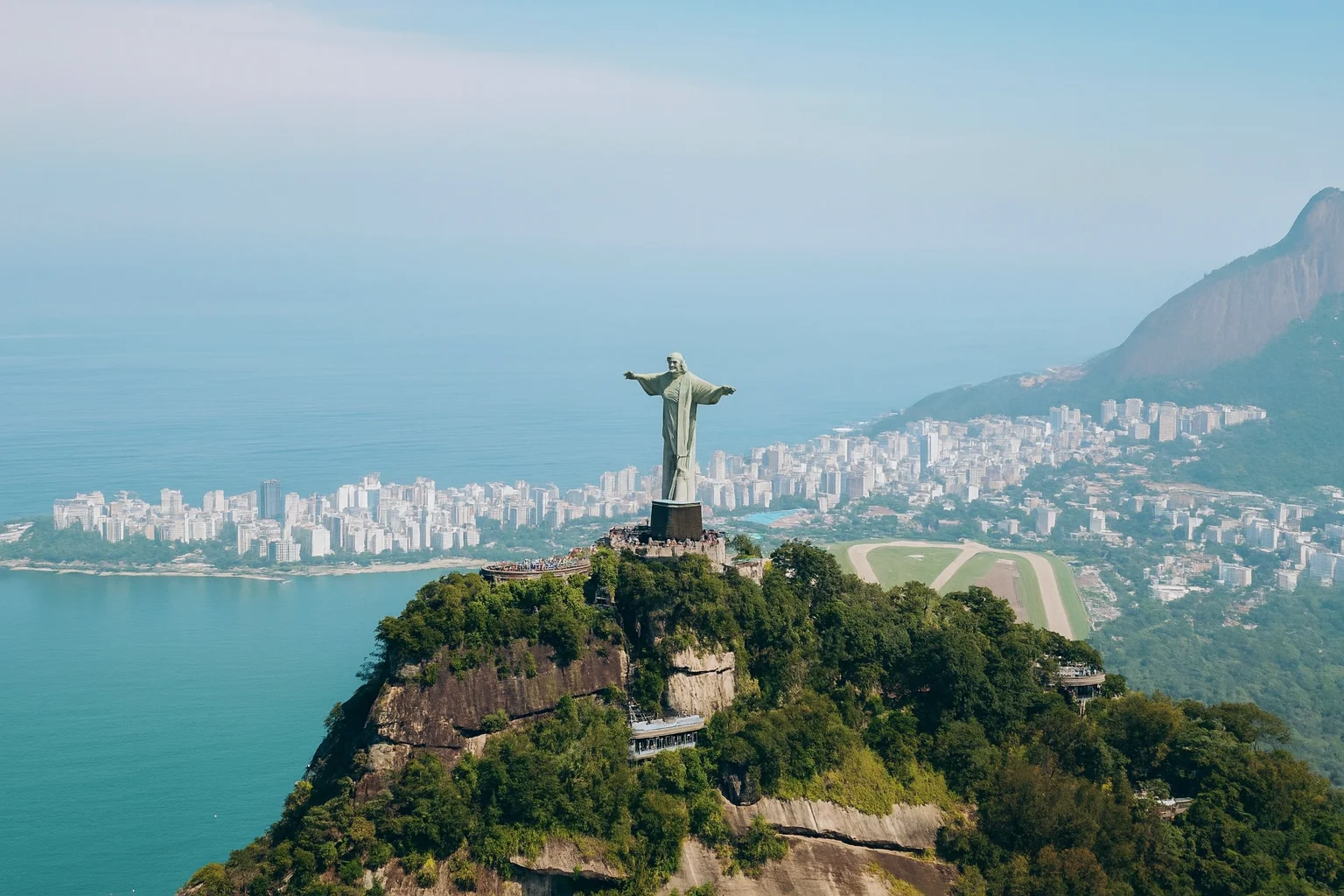 Christ the Redeemer and Rio de Janeiro Cityscape