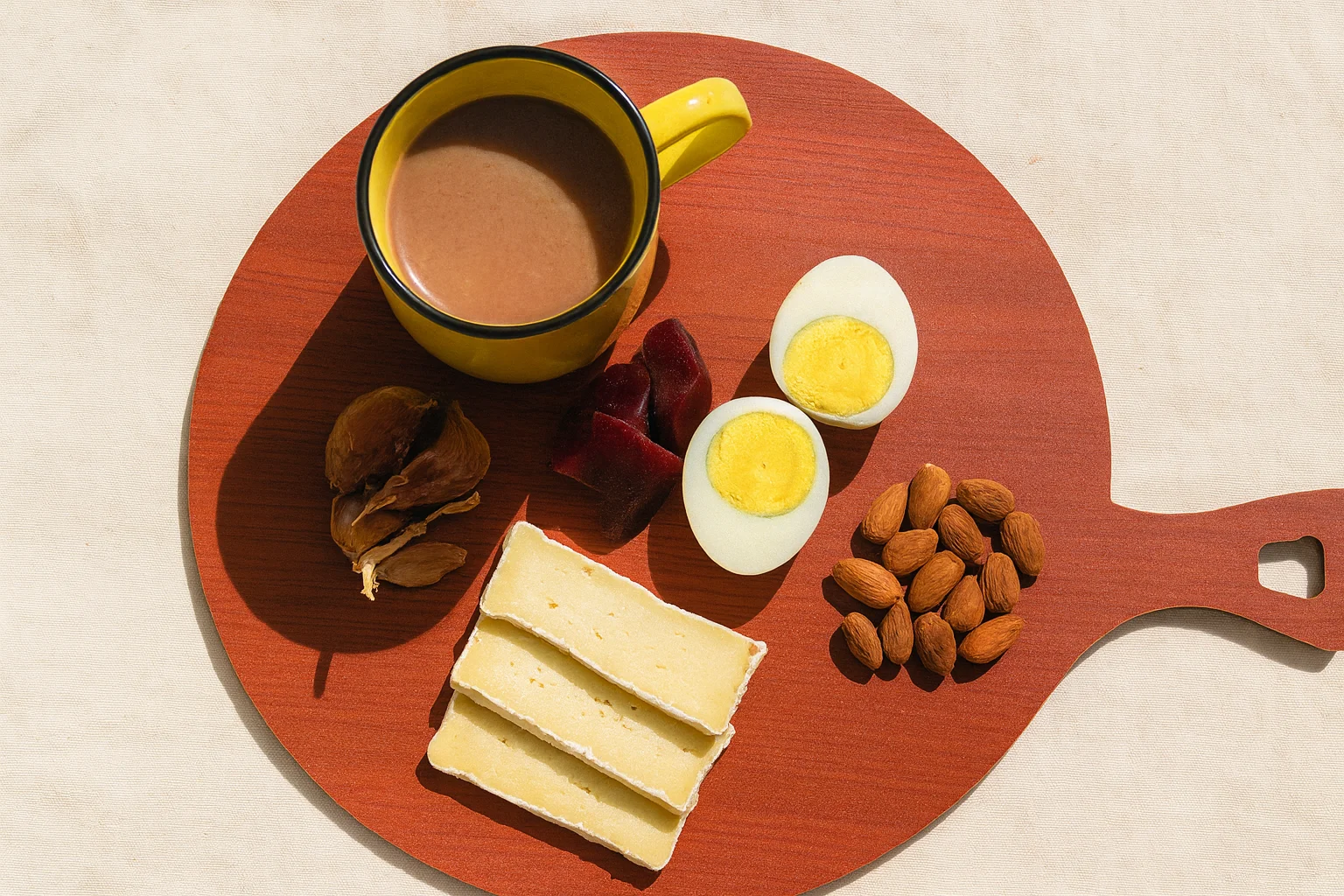 Balanced Snack Plate Prepared in Natural Light